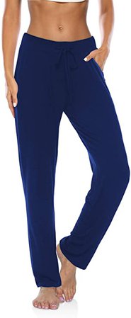 Amazon.com: DIBAOLONG Womens Yoga Pants Wide Leg Loose Drawstring Comfy Lounge Workout Sweatpants with Pockets Colour 02 XL: Clothing