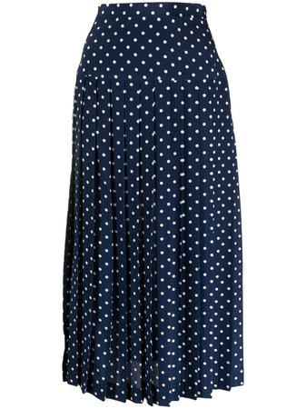 Alessandra Rich Polka dot-print Pleated Skirt - Farfetch
