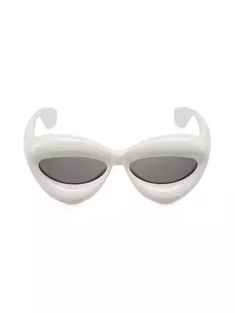 Shop LOEWE 55MM Cat Eye Sunglasses | Saks Fifth Avenue