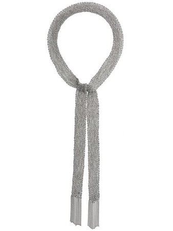 Christian Koban Woven scarf necklace