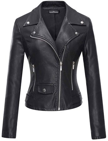 black leather jacket girls - Google Search