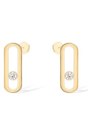 Messika Move Uno Floating Diamond Stud Earrings | Nordstrom