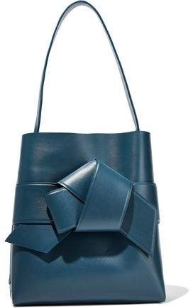 Musubi Knotted Leather Bucket Bag