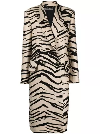 Stella McCartney tiger-print double-breasted Coat