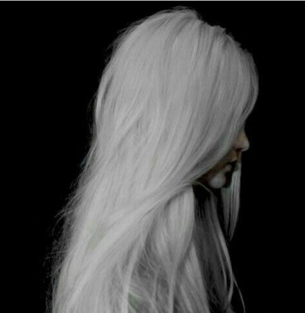 white hair long