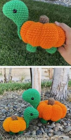 pumpkin turtle crochet