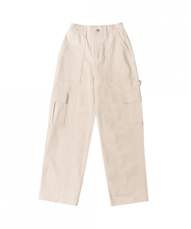 ANDTHEOTHER Ivory New Regular Cargo Pants