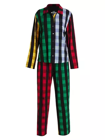 Shop Big Feelings Nico Checkered 2-Piece Pajama Set | Saks Fifth Avenue