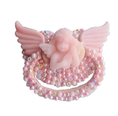 pink angel pacifier
