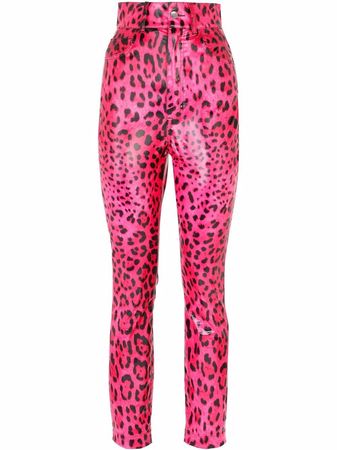 Dolce & Gabbana leopard-print skinny trousers