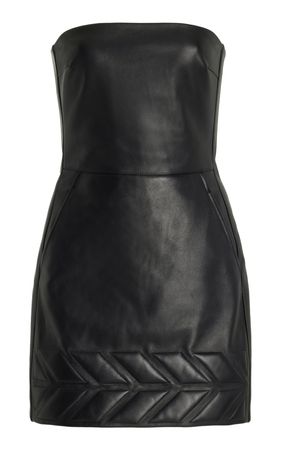 Strapless Leather Mini Dress By David Koma | Moda Operandi