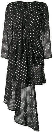 Jovonna asymmetric polka dot dress