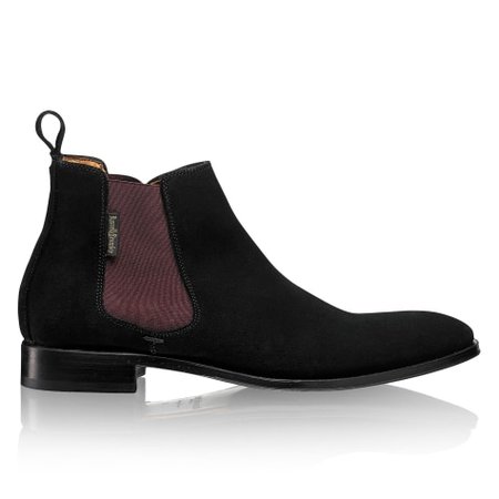 JEAN PAUL Chelsea Boot in Black Suede | Russell & Bromley