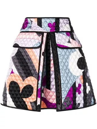 Emilio Pucci short quilted skirt $852 - Shop AW18 Online - Fast Delivery, Price