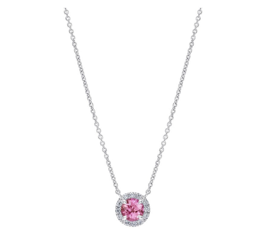 Hirsh Regal Pink Sapphire and Diamond Pendant