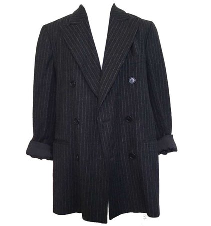 pin stripe blazer coat