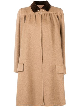 Valentino Pre-Owned 1970's Draped Flared Coat