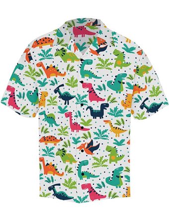 dinosaur hawaiian shirt