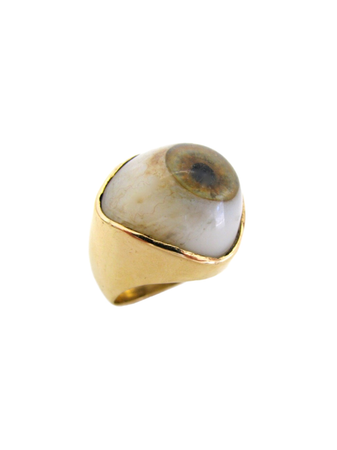 1970s gold eye ring jewelry