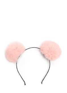 Cute Pastel Peach Flower Cat Ears Headband | Cat ears headband, Ribbon wrap and Ear headbands