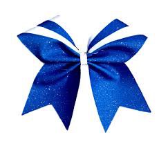 white and blue cheer bows - Google Search