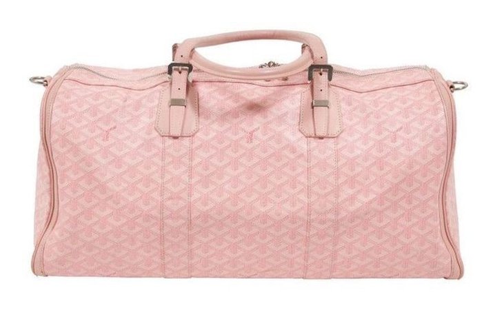 pink duffle bag