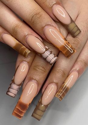 Brown nail set