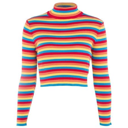 Rainbow Turtleneck Sweater - Own Saviour