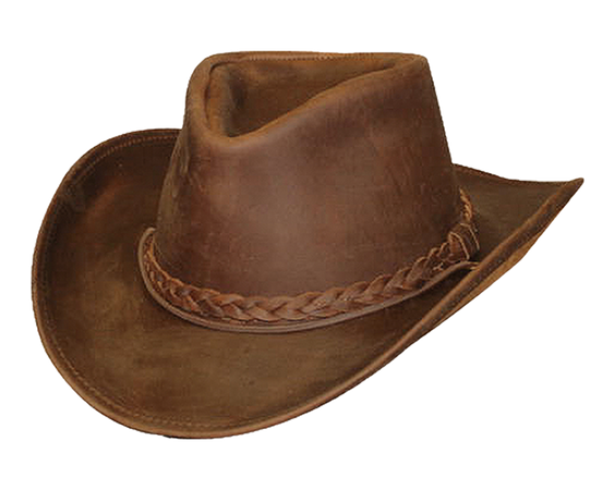Leather Cowgirl Hat