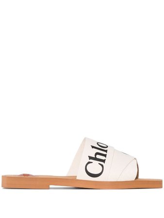 Chloe white sandals