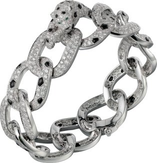 CRHP601186 - Panthère de Cartier bracelet - White gold, emeralds, onyx, diamonds - Cartier