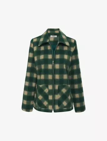 Ranch Chore Plaid zipper Jacket | Green Plaid – Rumored
