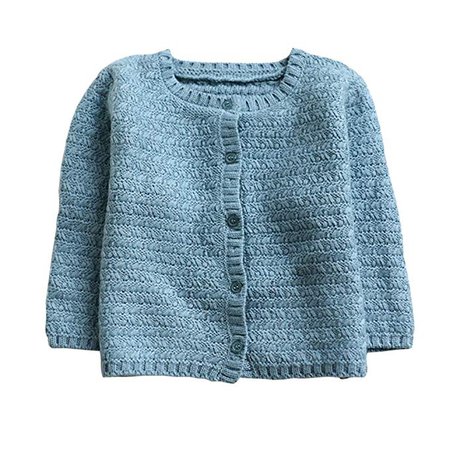Amazon.com: Baywell Baby Girl's Knit Cardigan, Girls' Spring Fall Casual Jacket 0-3T (M/1-2T/90, Blue): Clothing