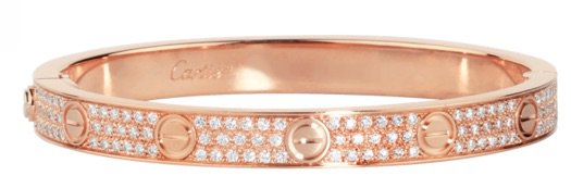 Cartier | LOVE Bracelet, diamond-paved – Pink Gold