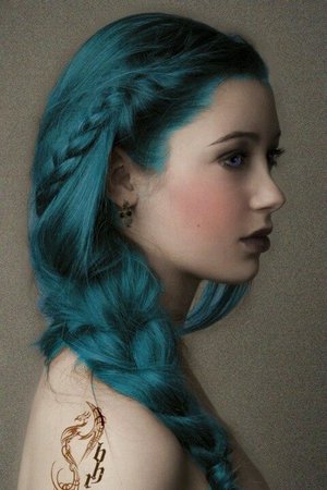 Dark Turquoise Hair