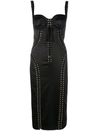 Dolce & Gabbana lace-up Bustier Dress - Farfetch