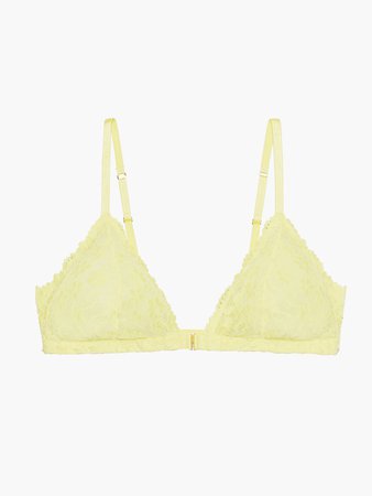 Daisy Lace Triangle Bralette in Yellow | SAVAGE X FENTY Spain