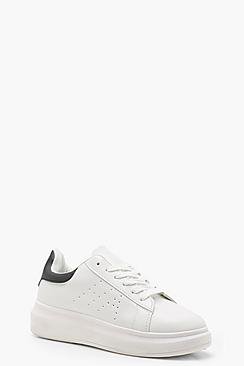 Lacey Platform Contrast Back Trainers