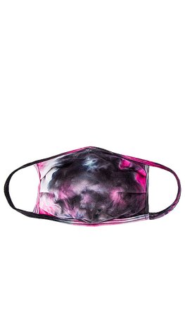 GRLFRND Protective Face Mask in Neon Pink & Black Tie Dye | REVOLVE