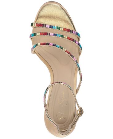 Jessica Simpson Embla Ankle-Strap Embellished Dress Sandals & Reviews - Sandals - Shoes - Macy's