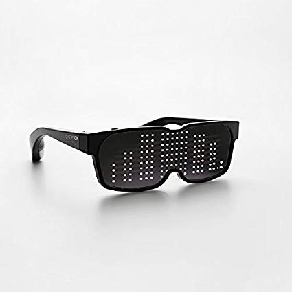 CHEMION - Customizable Bluetooth LED Glasses for Raves, Festivals, Fun, Parties, Sports, Costumes, EDM, Flashing - Display Messages, Animation, Drawings!: Amazon.ca: Toys & Games