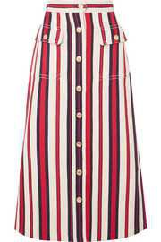 Monse | Asymmetric cotton-blend gabardine skirt | NET-A-PORTER.COM