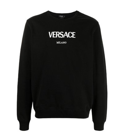 Versace embroidered logo sweatshirt $695
