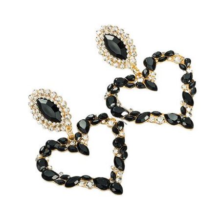 black costume jewelry earrings