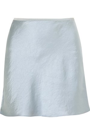 T by Alexander Wang | Crinkled-satin mini skirt | NET-A-PORTER.COM