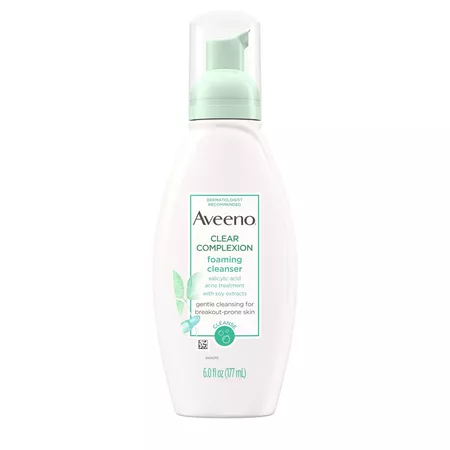 Aveeno Clear Complexion Foaming Cleanser- 6 Fl Oz : Target