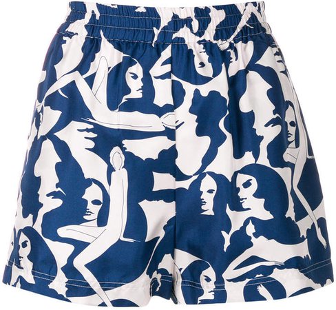La Doublej patterned shorts