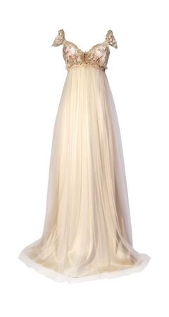 Soft Pink/Cream & Gold Medieval Dress
