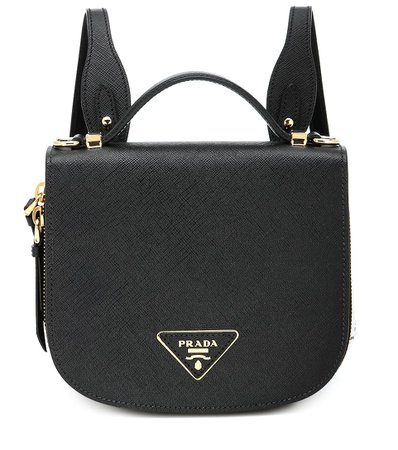 Odette Saffiano Leather Backpack - Prada | Mytheresa