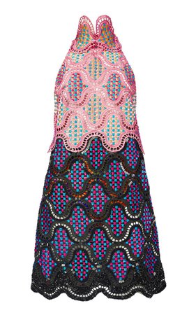 Vintage Cotton Lace Mini Dress By Lisa Folawiyo | Moda Operandi